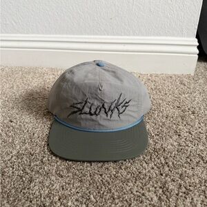 SLUNKS Gray and Olive Embroidered Corded Hat